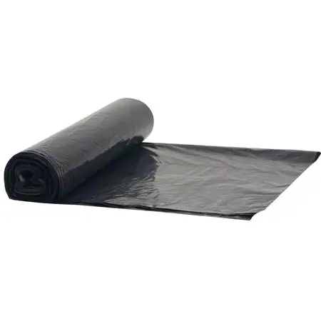 NOVA510 24x32 Black Can Liners 12-16 Gal 1mil Coreless (10 Rolls, 15 Bags Per Roll)