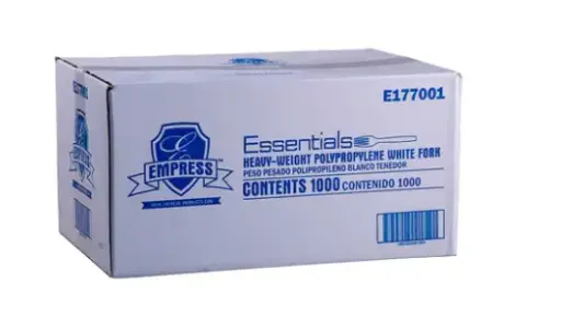 [E177001] Empress White Heavy Fork Dense Pack (1,000/Cs)