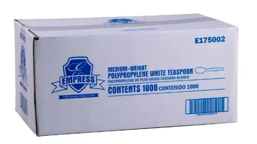 [E175002] Empress Medium Duty White Spoon (1,000/Cs)